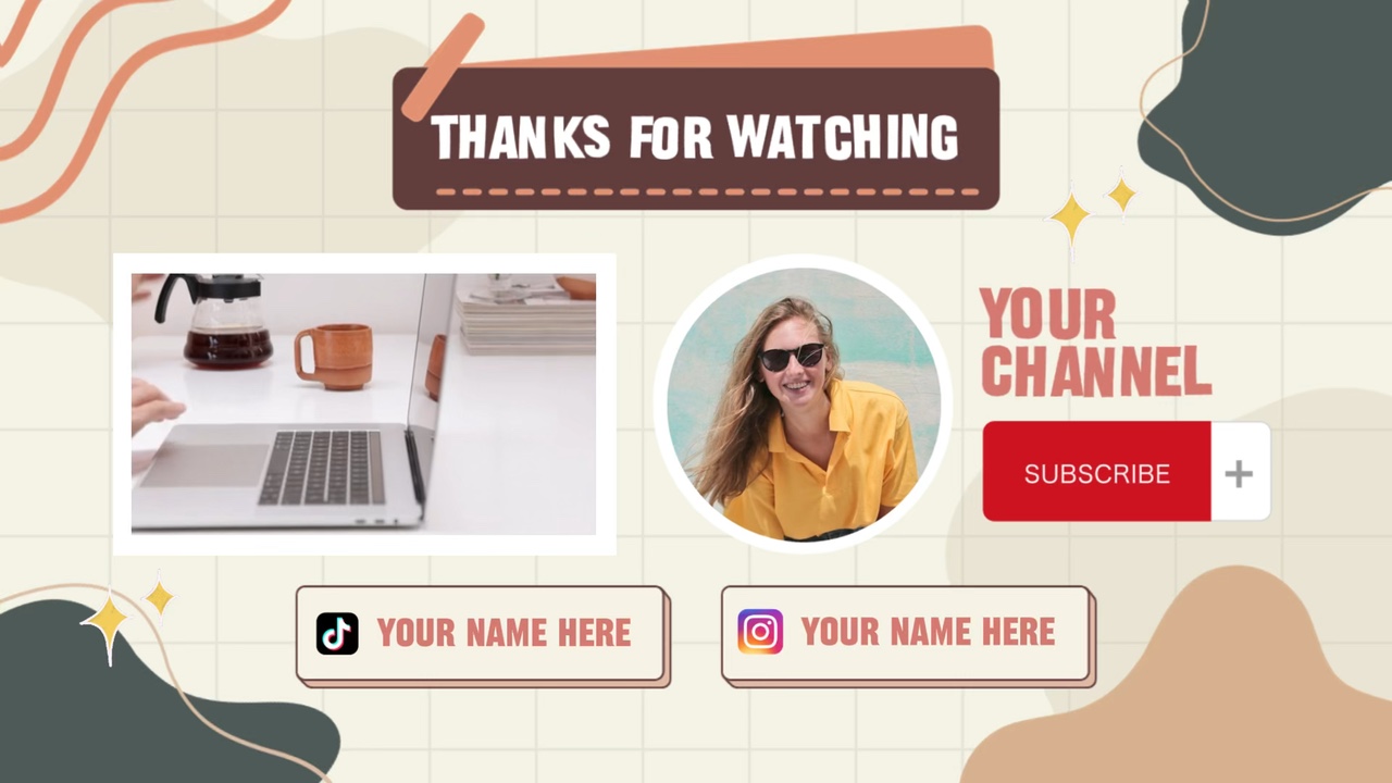 Template Outro yang Lucu 
