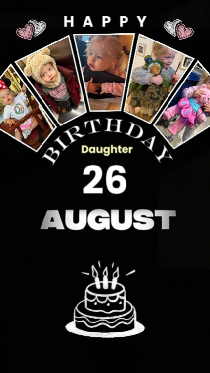 Hbd daughter 26 augu