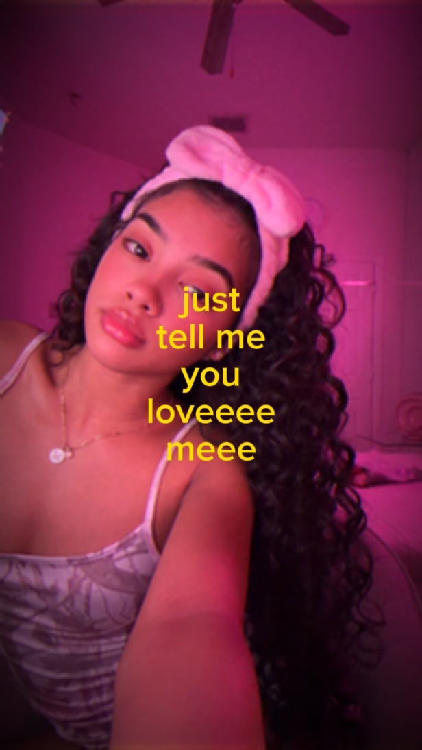 just tell me u love