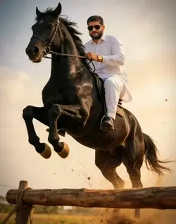 Horse jumping