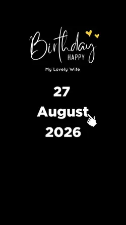 HBD WIFE 27 AUGUST