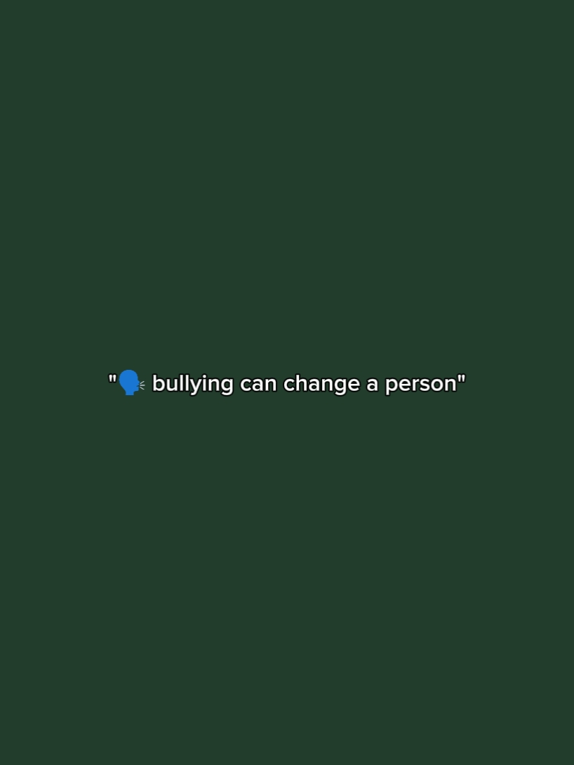 bullying can changeu