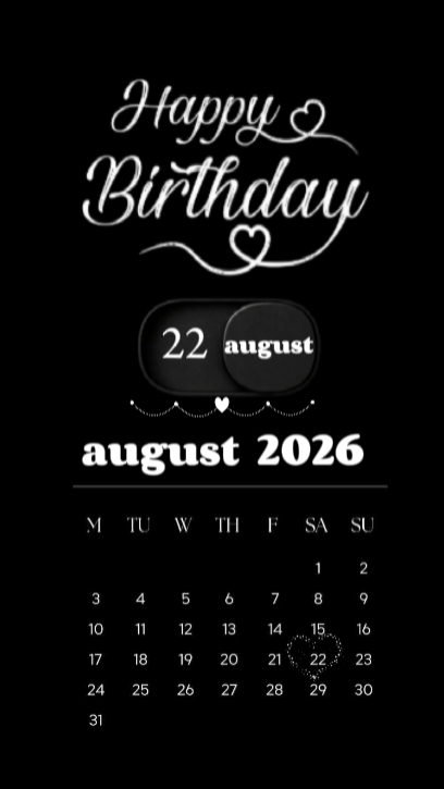 birthday 22 augusr