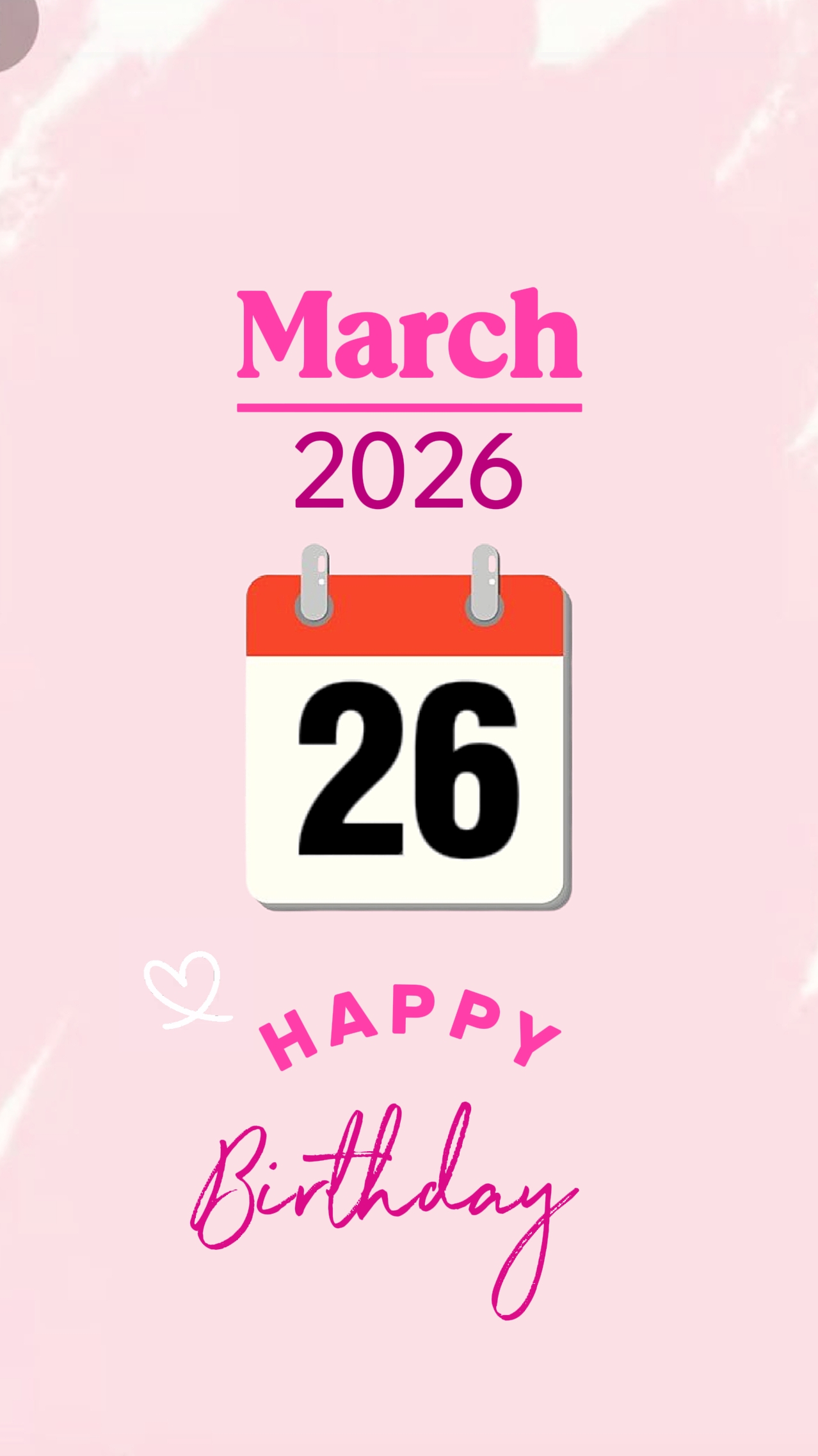 Cumpleaños del 26 de marzo