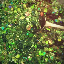 green glitter