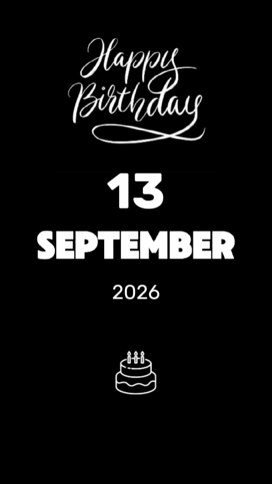 HBD SON 13 SEPTEMBER