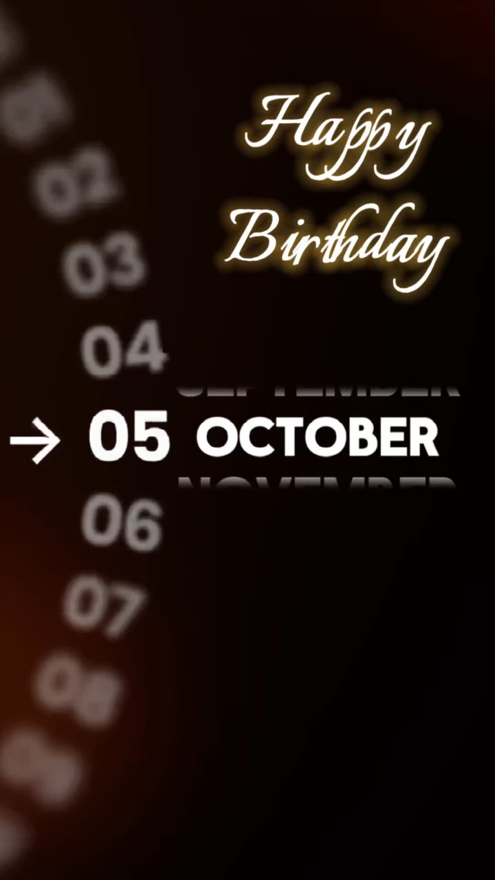 HBD 5 OCTOBER