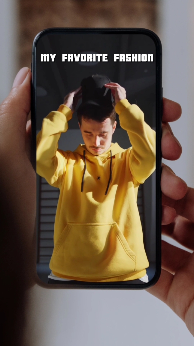 Exibição de produtos de roupas Estilo TikTok