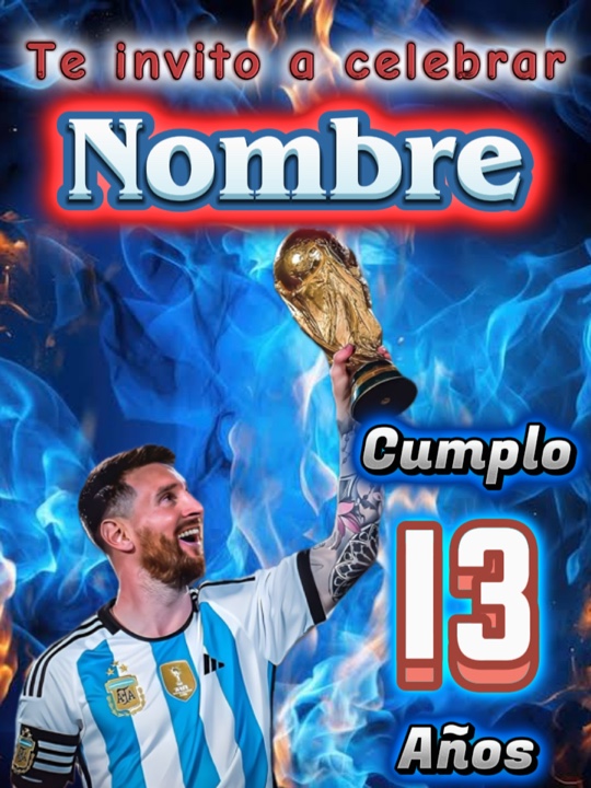 Messi invitación 
