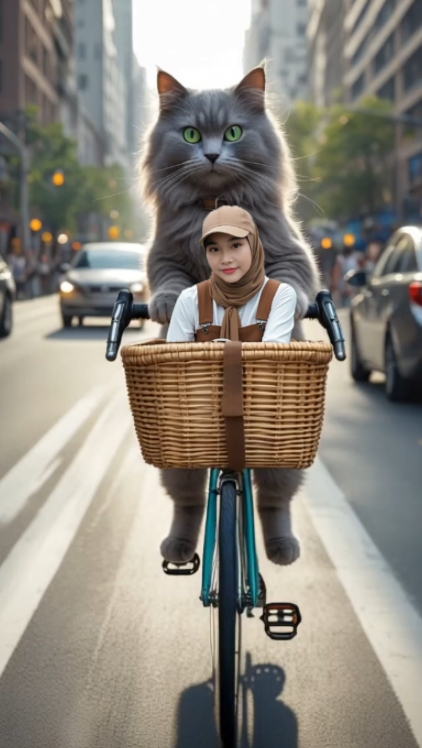 sepeda kucing