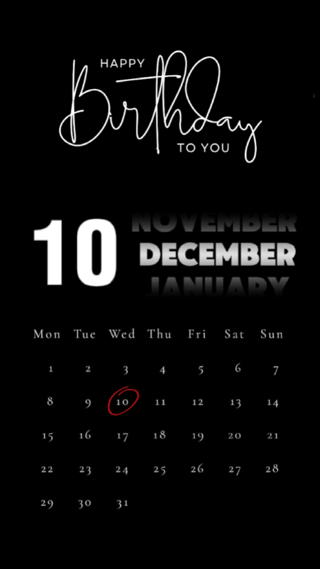 HBD 10 DE DEZEMBRO 
