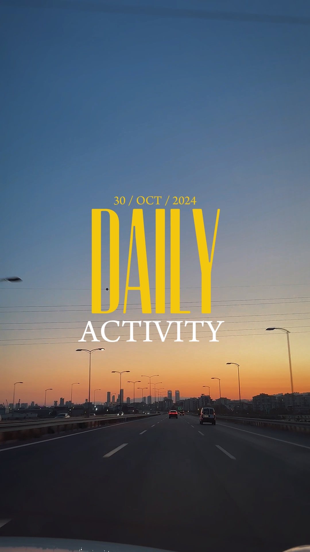 daily activity vlog