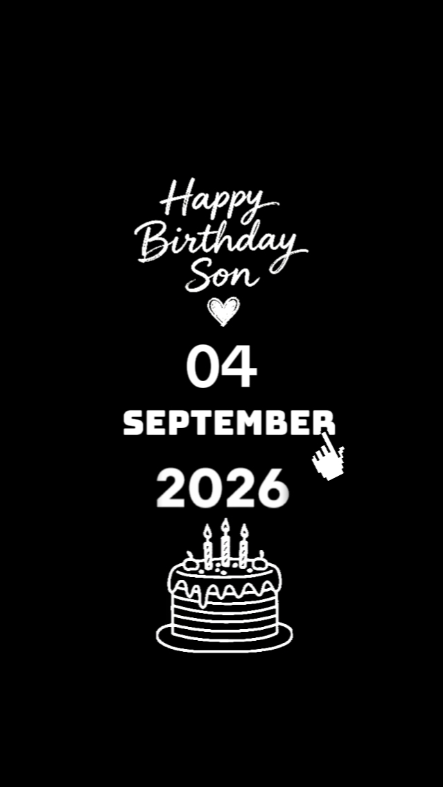 BDAY SON 4 SEPTEMBER