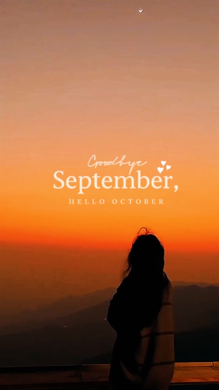 Bonjour Octobre. 