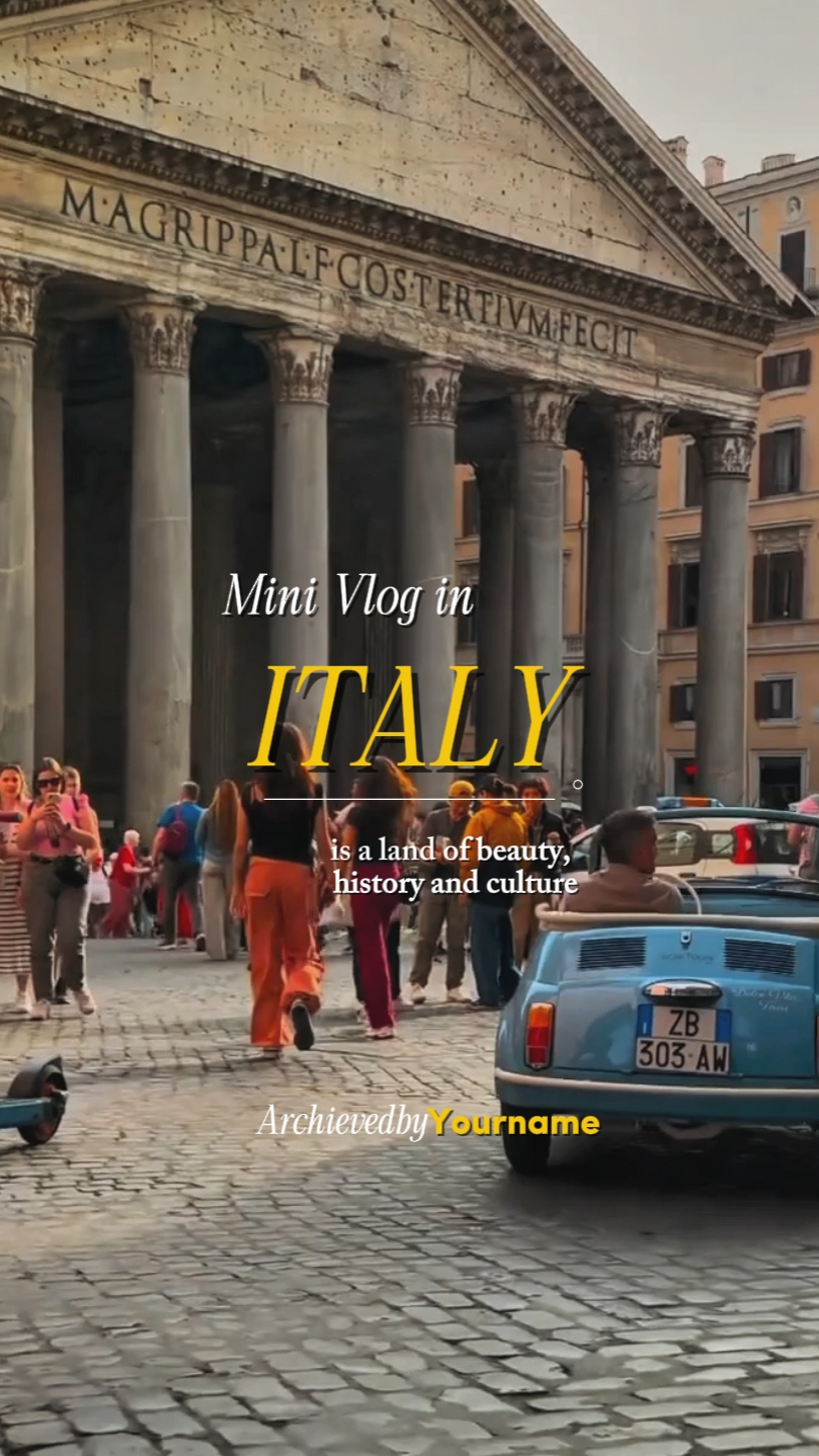 Vlog in Italy