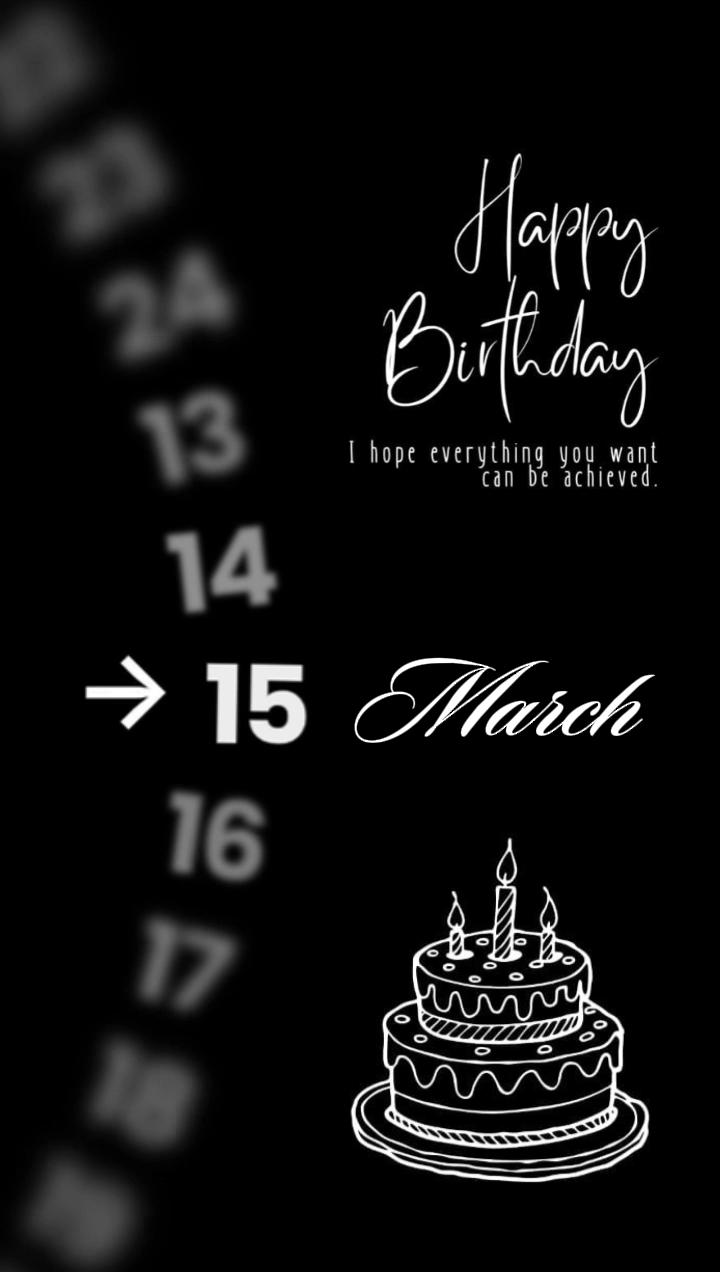 HBD 15 MARCH 2026