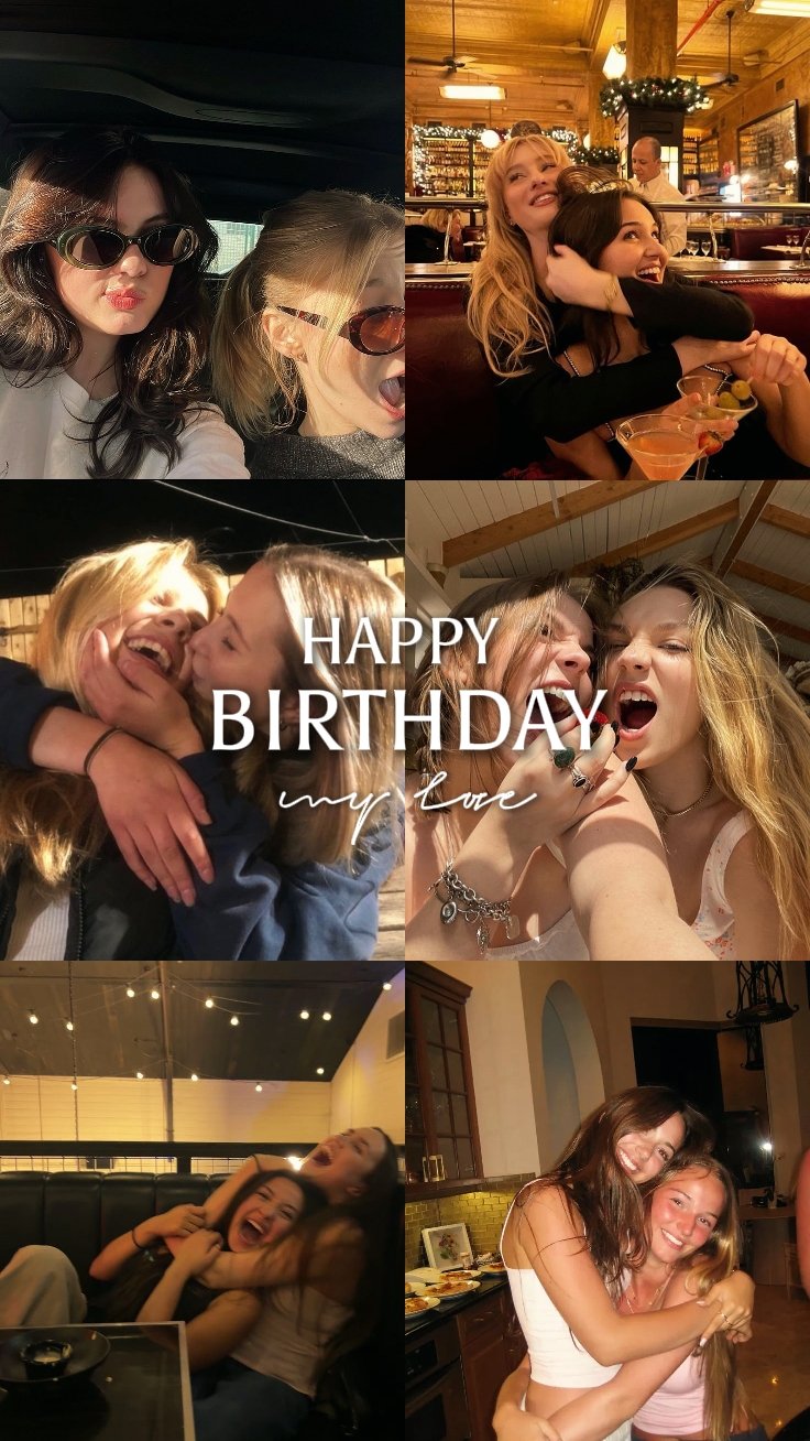 Feliz aniversário bff