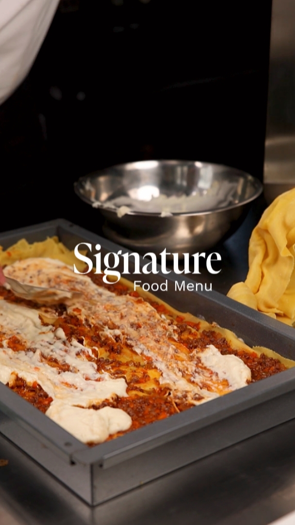 Menu de comida de assinatura