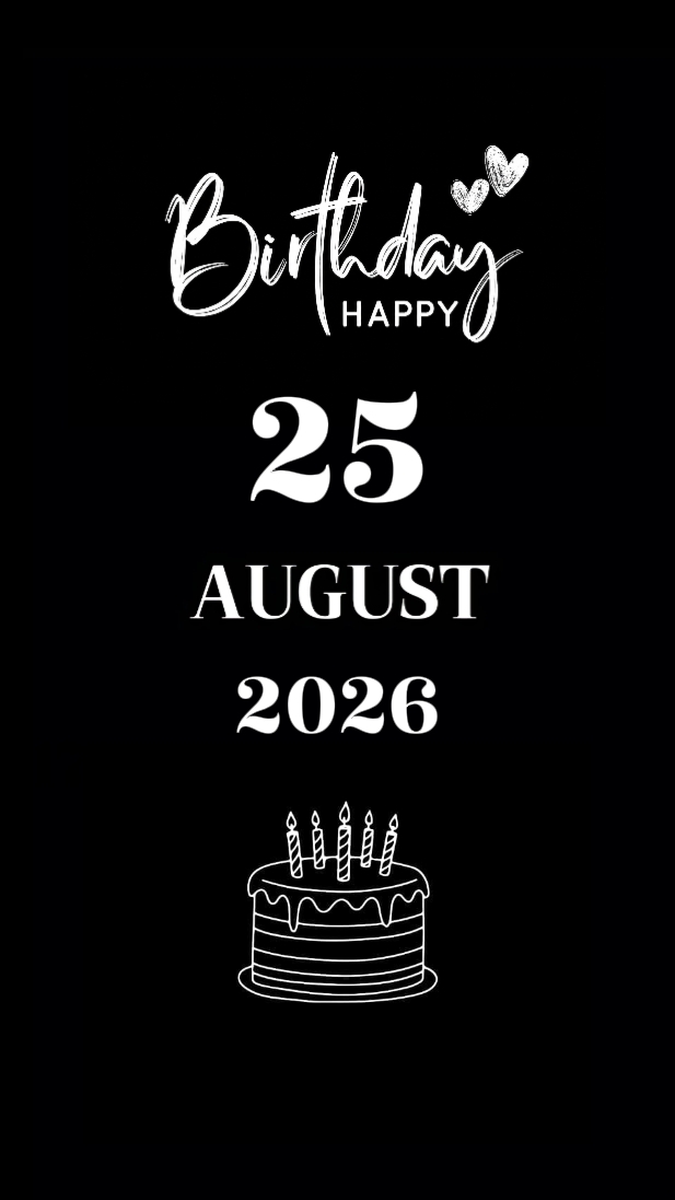 HBD SON 25 AOÛT