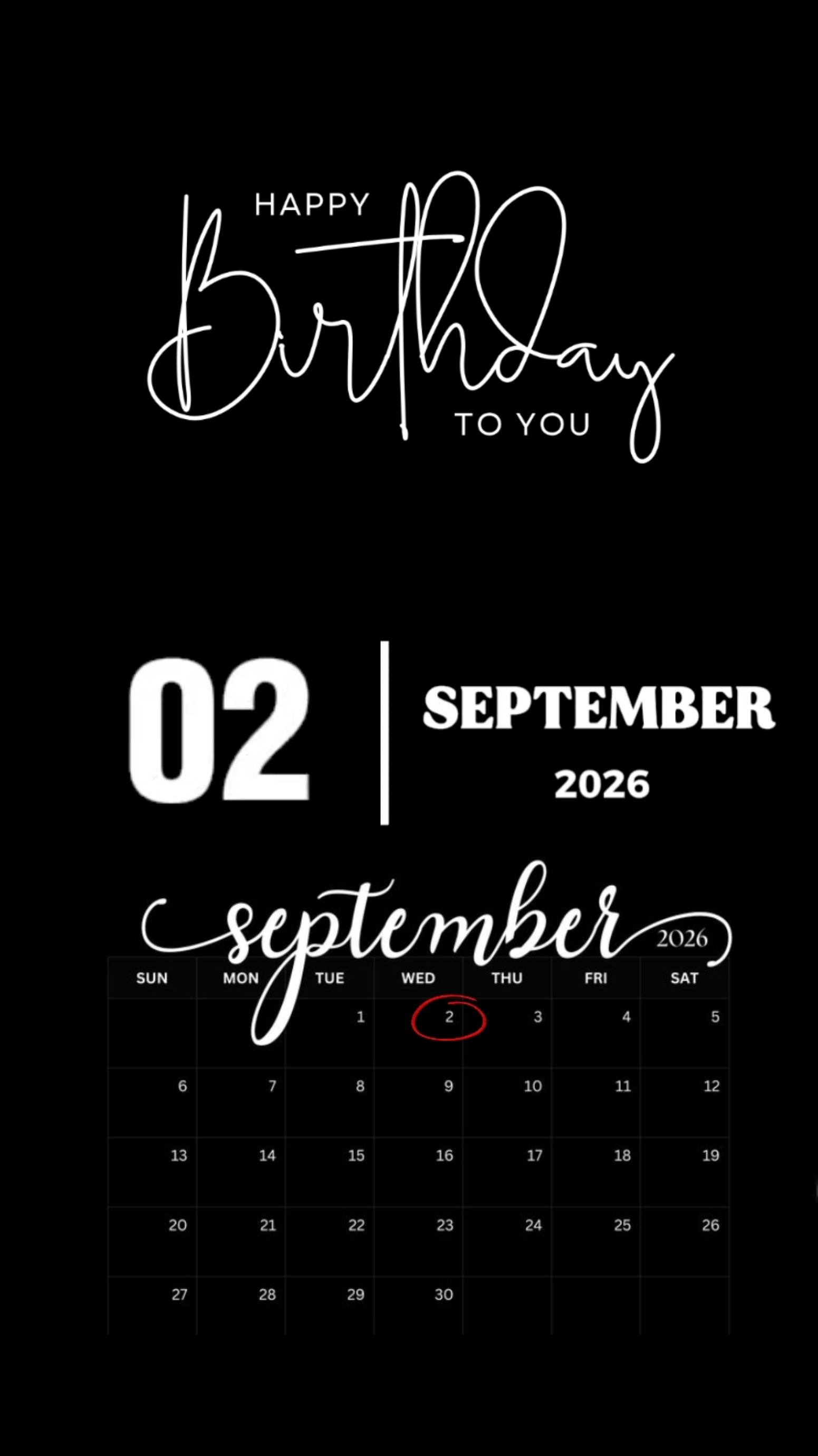 ANNIVERSAIRE 02 SEPTEMBRE