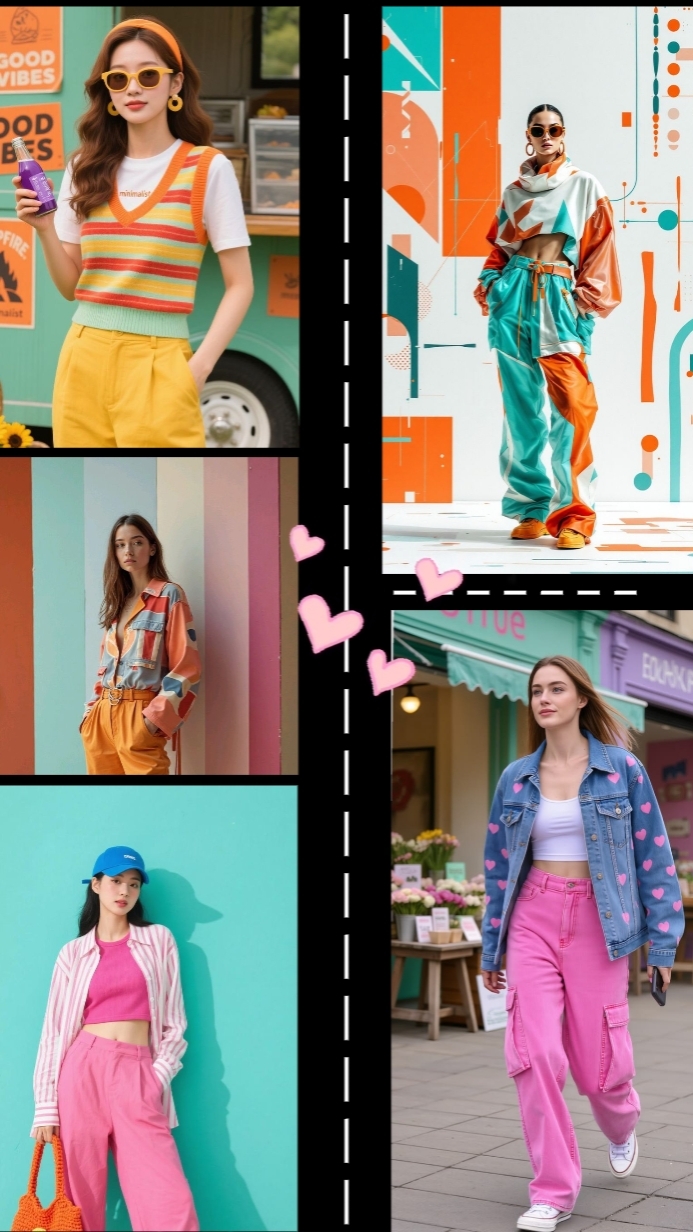 colorful outfit