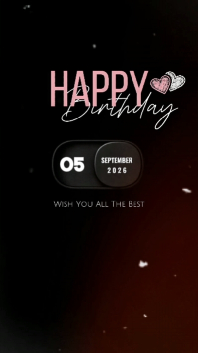 HBD 5th SEPTEMBER