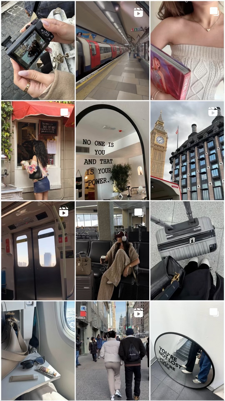 Colagem de layout ig