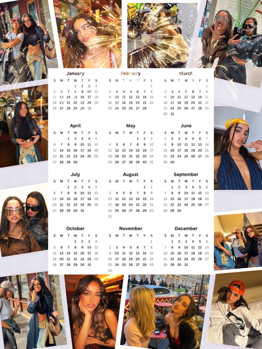 Calendario año nuevo 