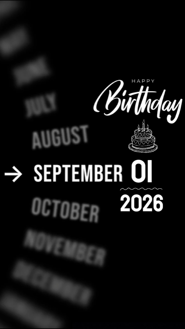 HBD SON 01 SEPTEMBER