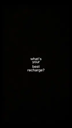 your best recharge?