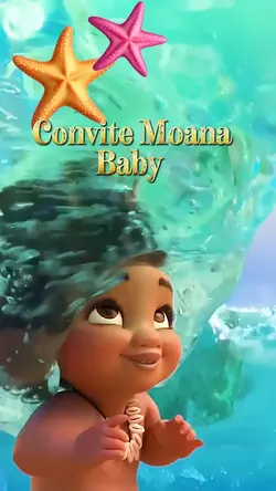 Convite Moana Baby