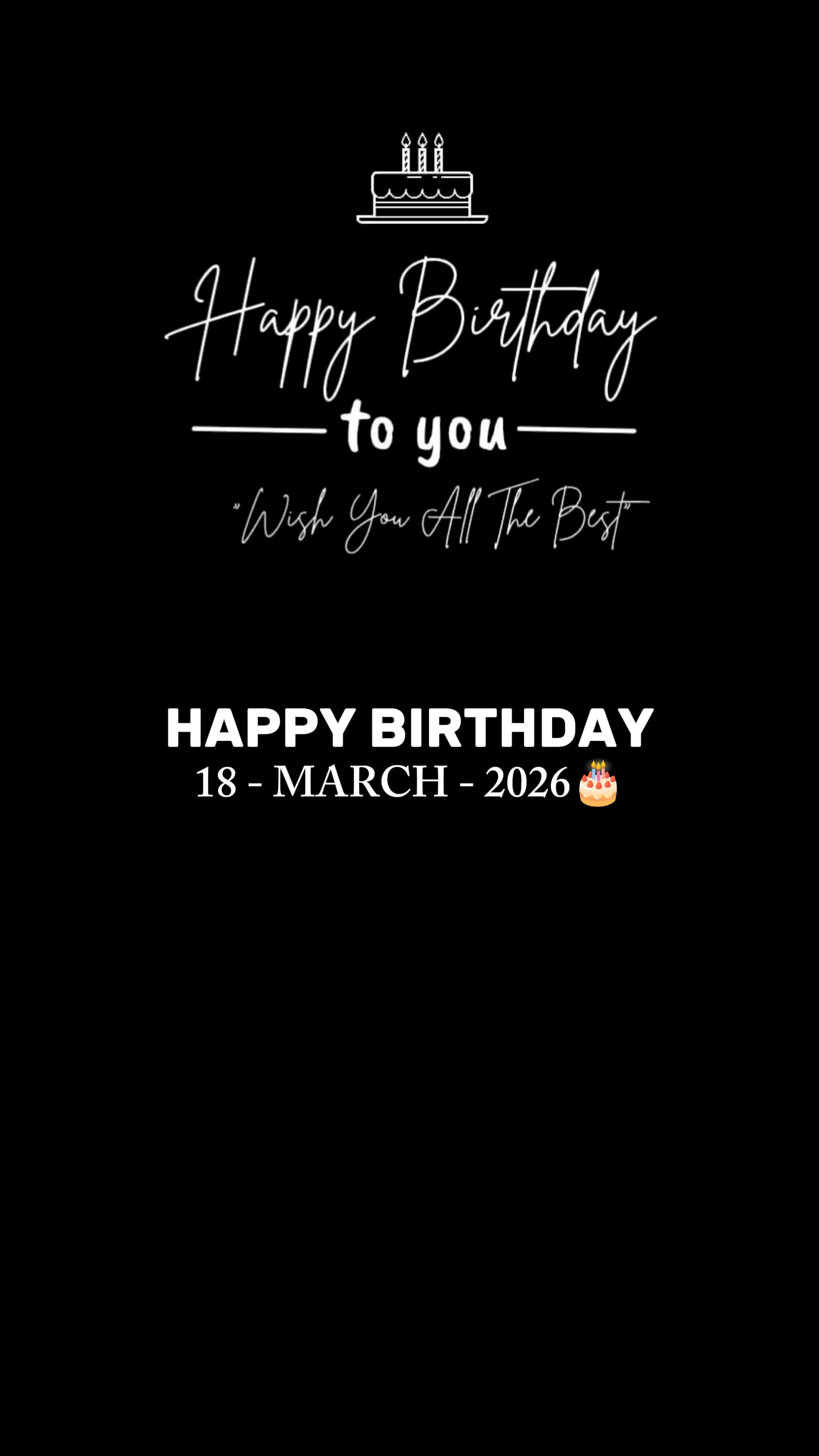BRITHDAY 18 MART