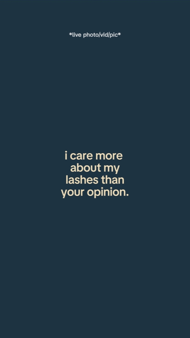 I care more about 