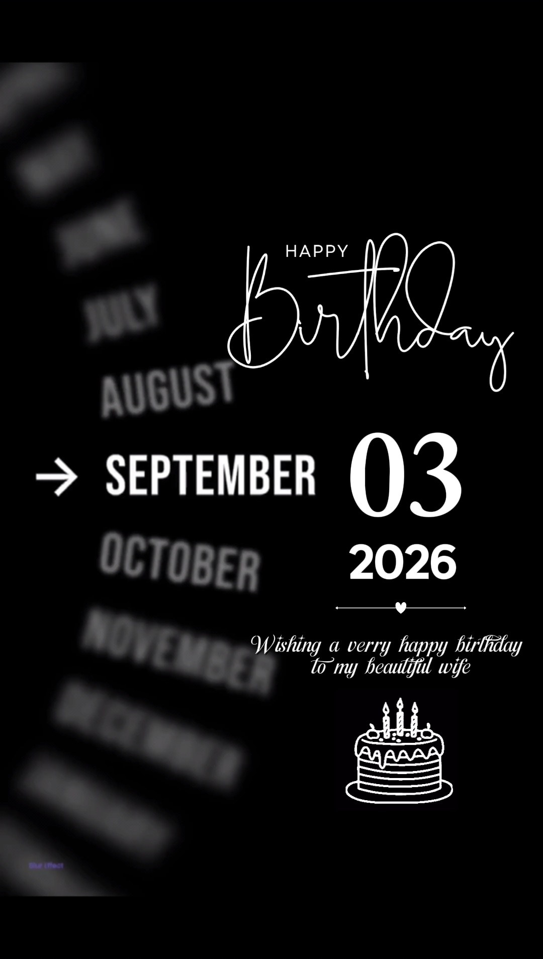 Birthday my wife