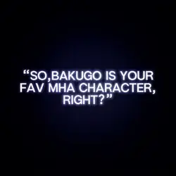 Fav mha character!!