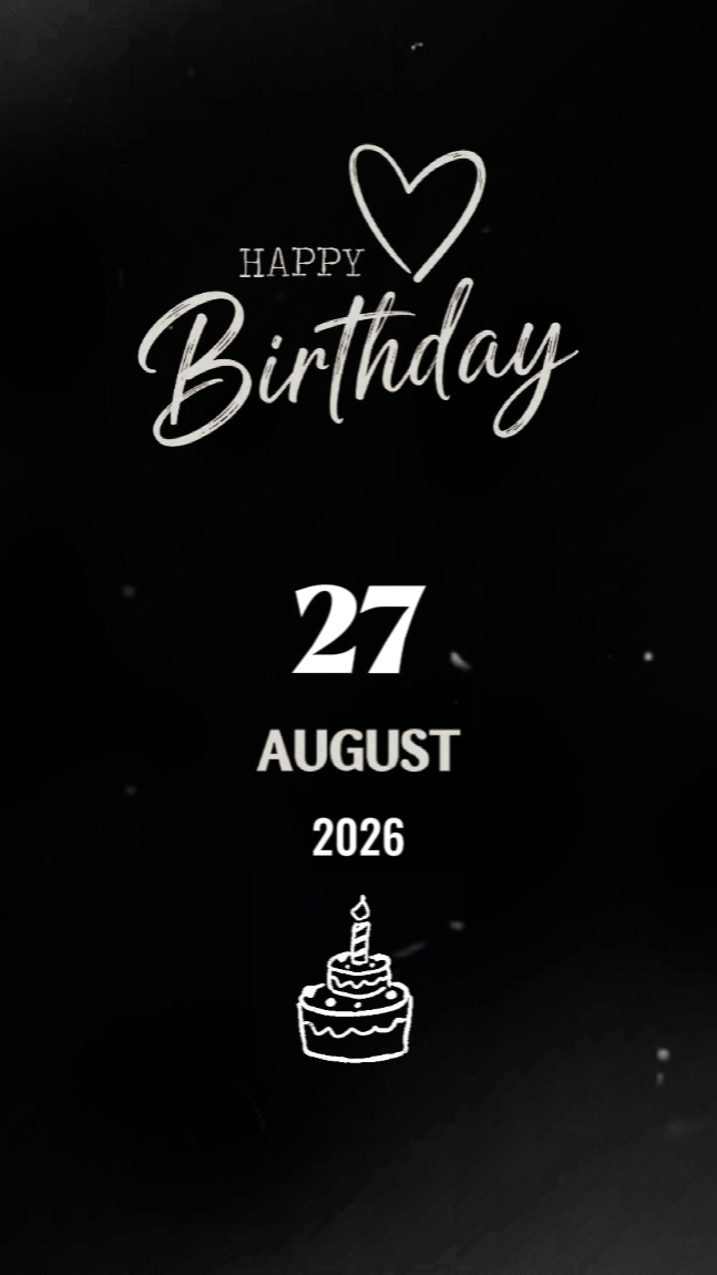 27 AUGUST BIRTHDAY