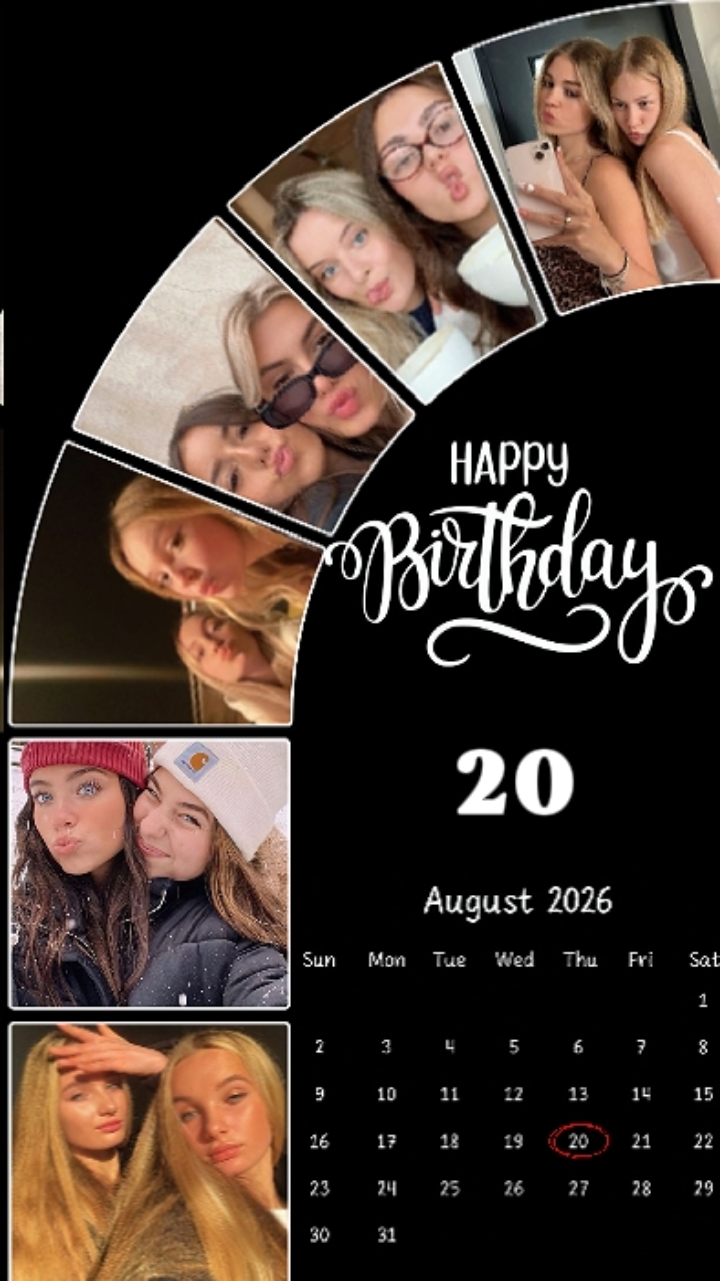 BIRTHDAY 20 AUGUST 