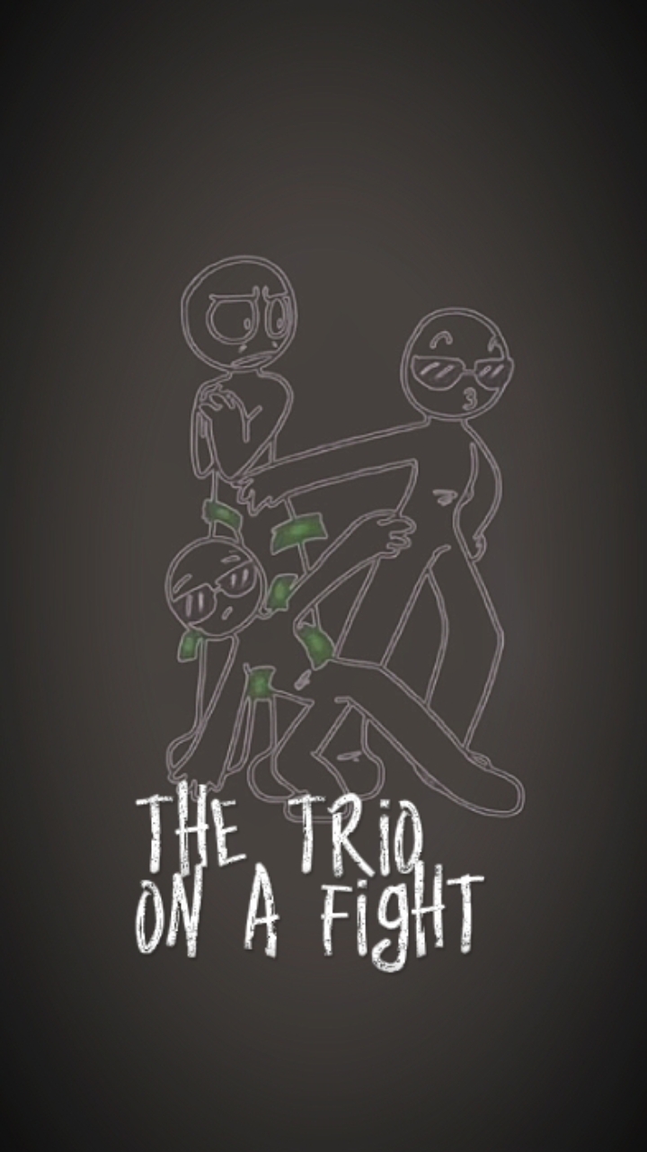 Trio em uma luta