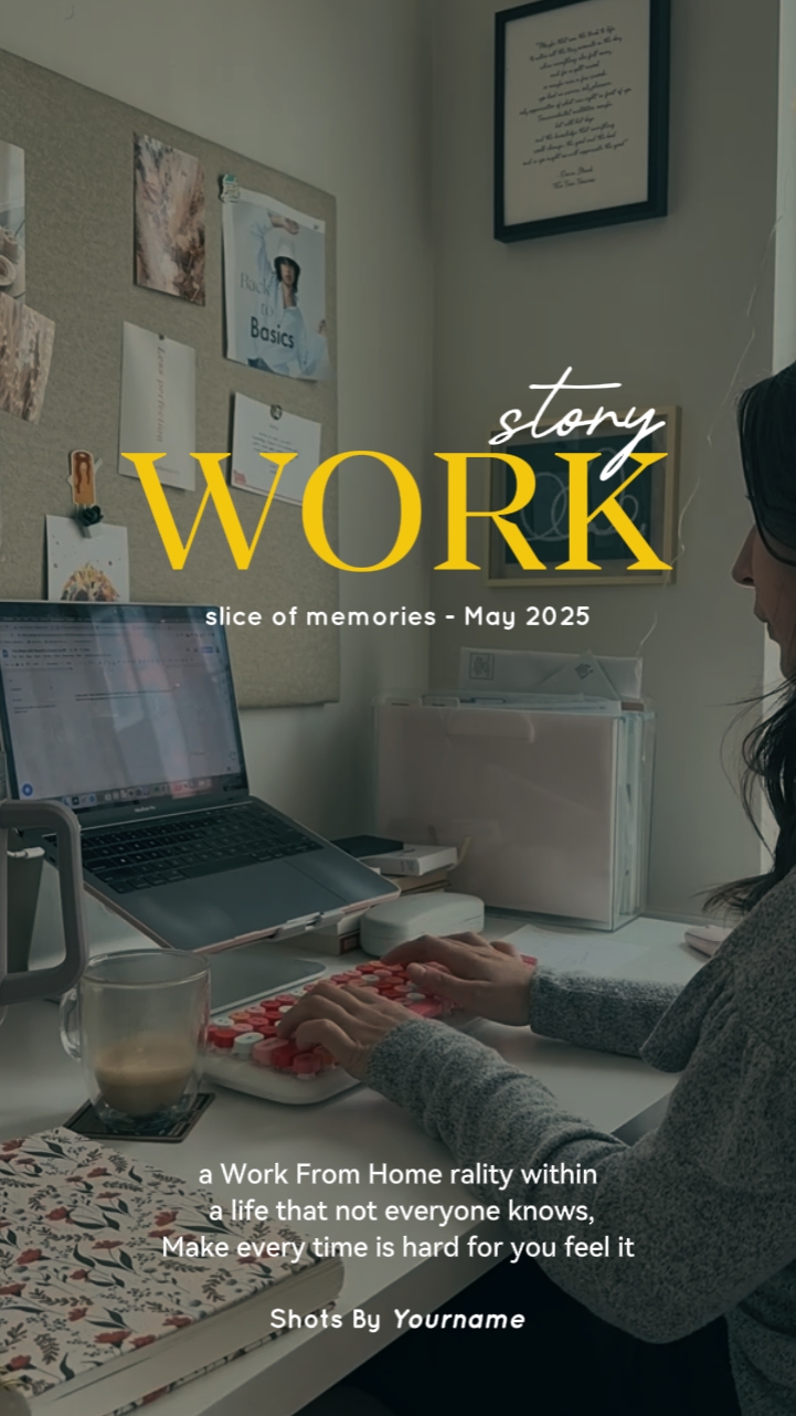 Vlog de história de trabalho