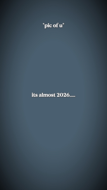 É quase 2026...