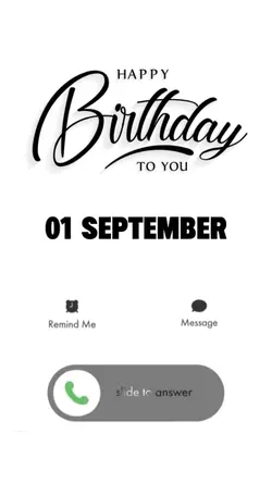 1 September birthday