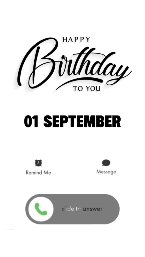 1 September birthday