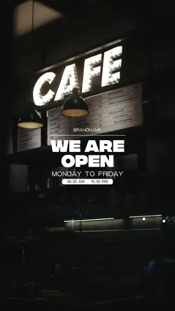 We are open