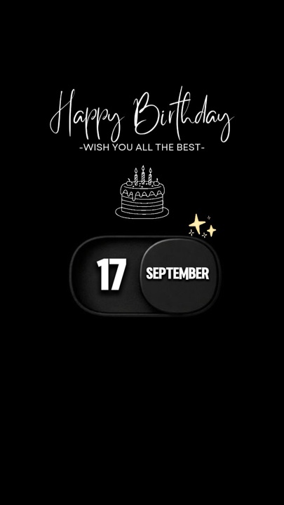 HBD 17 de septiembre 