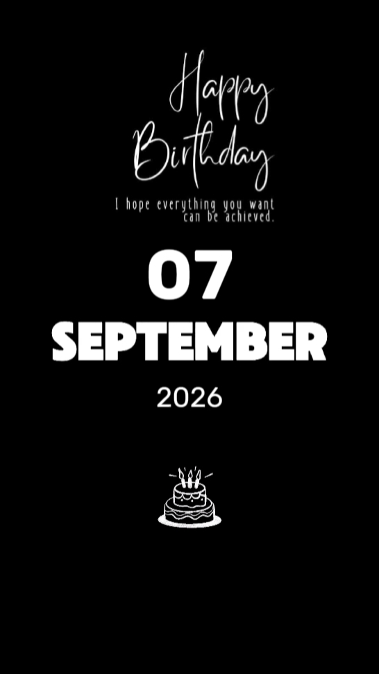 SELAMAT ULANG TAHUN 7 SEPTEMBER 