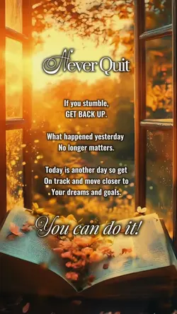 Never quit