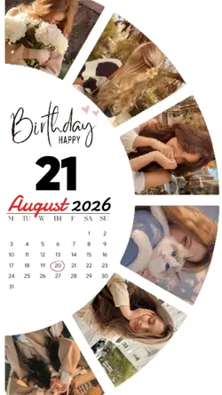 BIRTHDAY 21 AUGUST