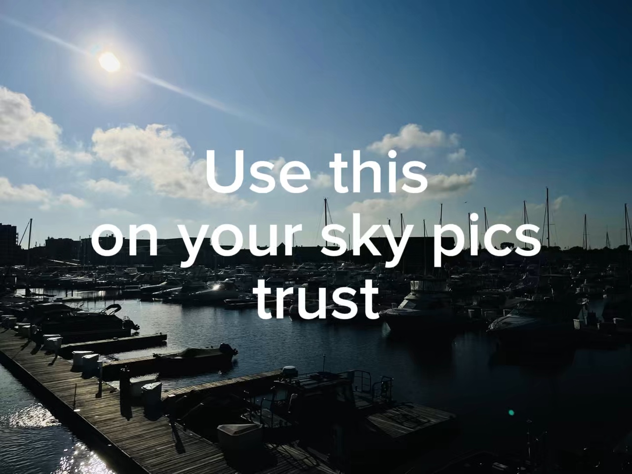 Utilisation sur les photos du ciel!
