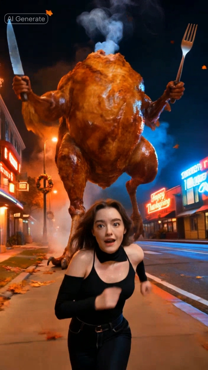 chased chicken