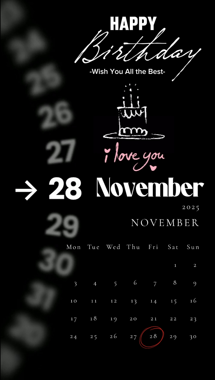 Selamat ulang tahun 28 Nov